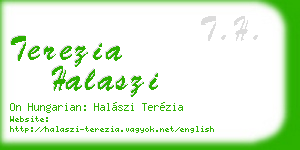terezia halaszi business card